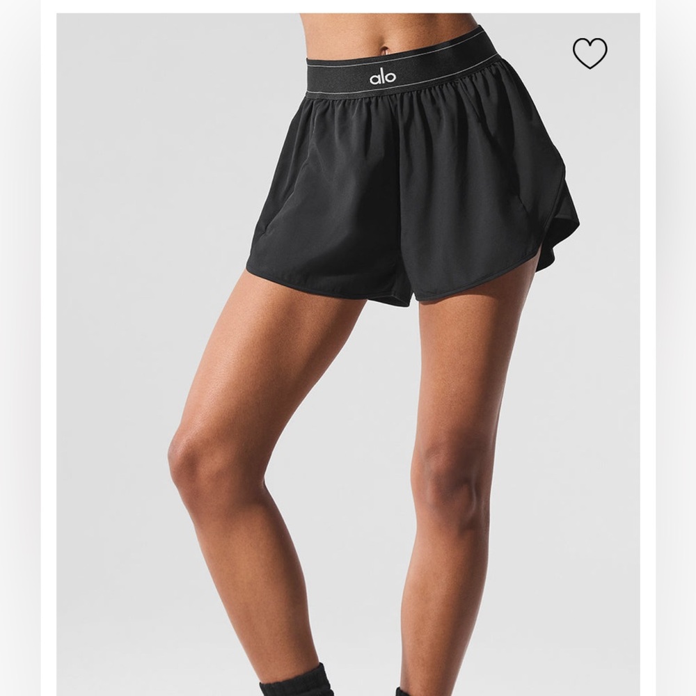 ALO Yoga Women's Sleek Black Athletic Shorts